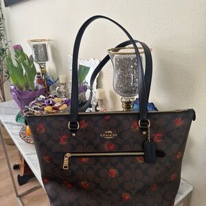 Coach Brown and Black Tote Bag